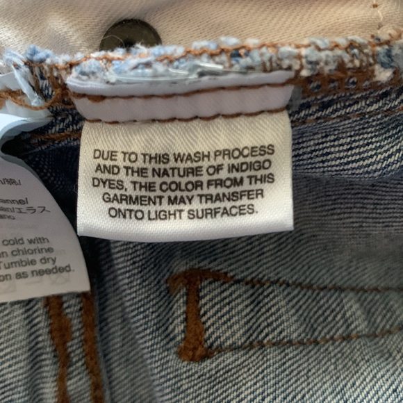 J Crew Mercantile Denim Mini Skirt Cut Off Hem Blue Jean Skirt Size 4 - Picture 9 of 12